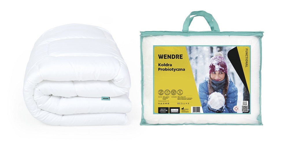 Probiotyczna_koldra_160x200_zestaw_WENDRE Nowoczesna kołdra Probiotyczna