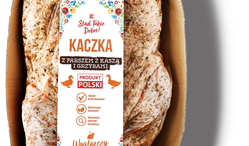 Gotowa do upieczenia kaczka z farszem z kaszą i grzybami w ofercie Kaufland