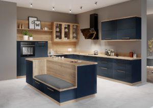 Kuchnia KAMmoduê PREMIUM fornir Szkło na pierwszym planie – piękna, lekka wizualnie i reprezentacyjna kuchnia